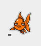 Funny Novelty Vinyl Sticker - Unimpressed Fish - Image 1