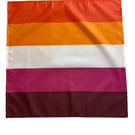 23" x 23" 59 x 59 cm Lesbian Sunset 5 Stripe Flag Bandana Head Scarf Neck Tie