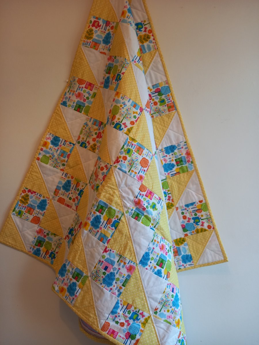 Patchwork baby  quilt 