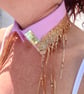 Sequinned Neckcessorie - Baby pink & gold