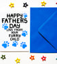 Father's Day Card From The Dog, Fathers Day Card From The Cat, Furry Child - Image 2