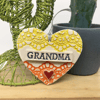 Pottery decoration Grandma Heart Ceramic lace pattern 