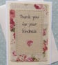 Hand-stitched words, pretty floral  fabric and applique heart - Image 2