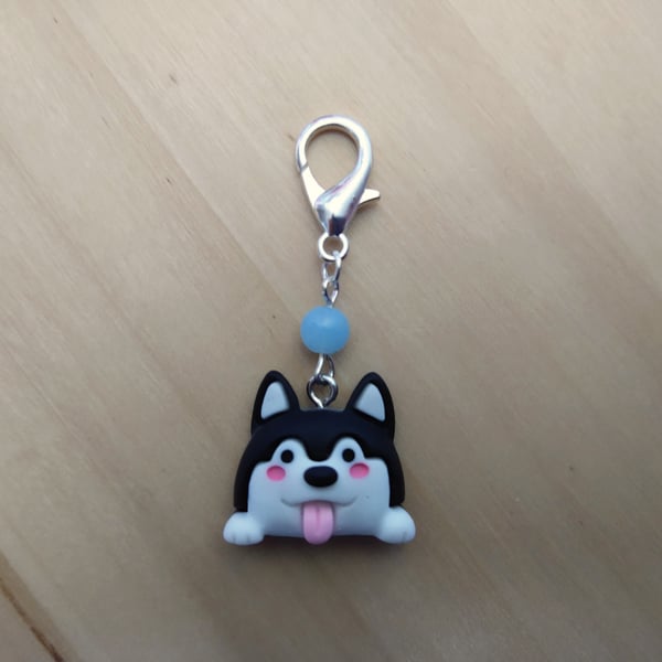 Cute Black and White Dog Progress Keeper