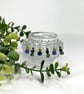 Stitch markers for knitting and crochet, set of 6 recycled vintage bead notions - Image 1