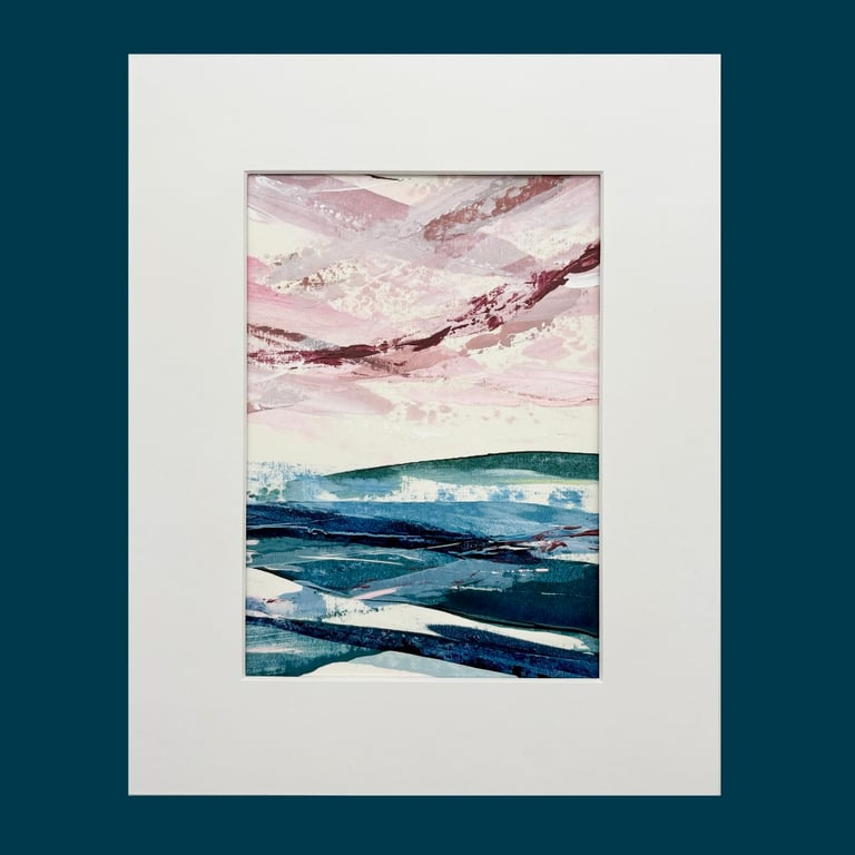 Original Seascape Painting - A Sunset Full of Peace