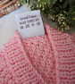  Bobble Design Hand Knitted Baby Girl's Aran Cardigan 6-12 mths size - Image 4