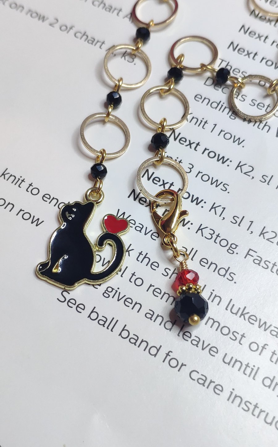 Cat row counter for knitting