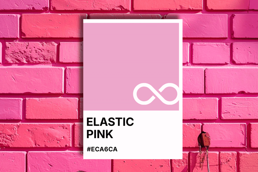 Mother's Day ELASTIC PINK Greeting Card – Colour Swatch Series (A6 Blank Inside)