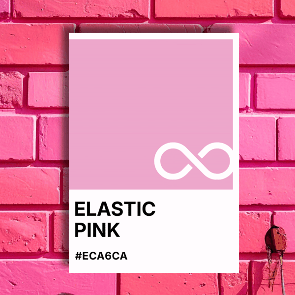 Mother's Day ELASTIC PINK Greeting Card – Colour Swatch Series (A6 Blank Inside)