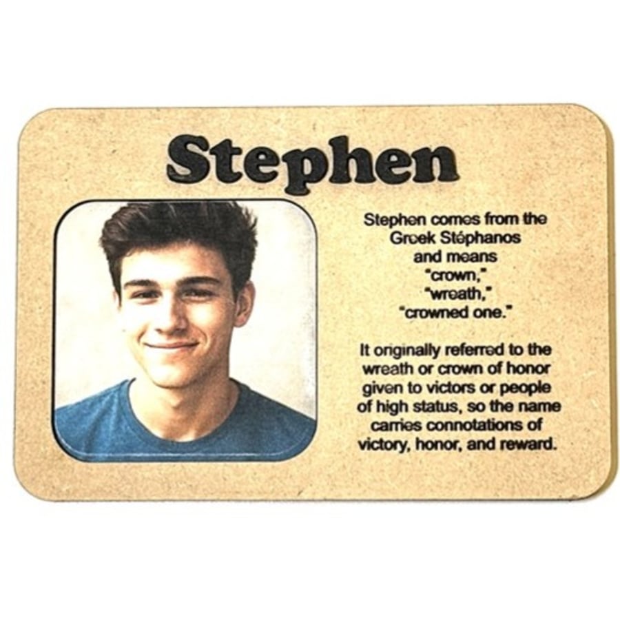 Handmade Personalised “Named” Picture Frame with meaning