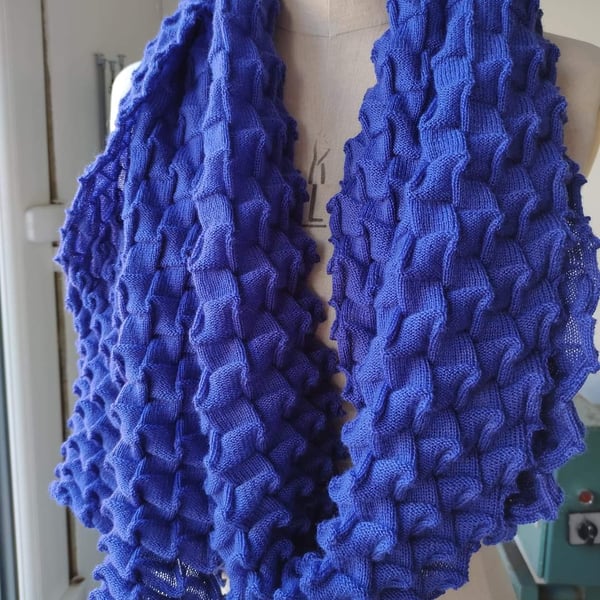 Machine Knitting PDF email Pattern Origami Scarf Brother Electronic & G Carriage