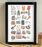 Starting University Alphabet Art Print - Image 2