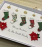 Personalised Family Christmas Card With Gift Box - Image 2