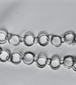 Handmade Recycled Silver Circular Link Necklace - Image 3