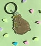 Bear and acorn acrylic keyring  - Image 3