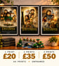 Lord of the Rings Trilogy Art Prints - Fellowship Two Towers Return of King