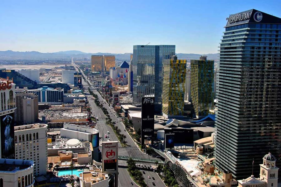 Las Vegas Strip Skyline Cityscape America USA Photograph Print