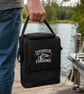 I'd Rather Be Fishing Embroidered Insulated Lunch Bag – Black - Image 2