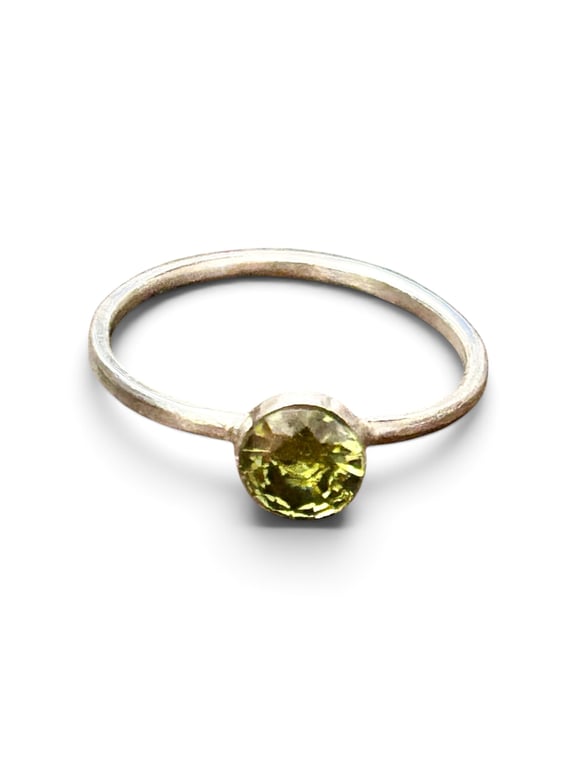 Sterling Silver Cubic Zirconia Ring Size S  Gift Boxed