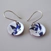 Willow pattern swallows earrings