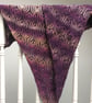 Hand knitted reversible shawl - Image 3