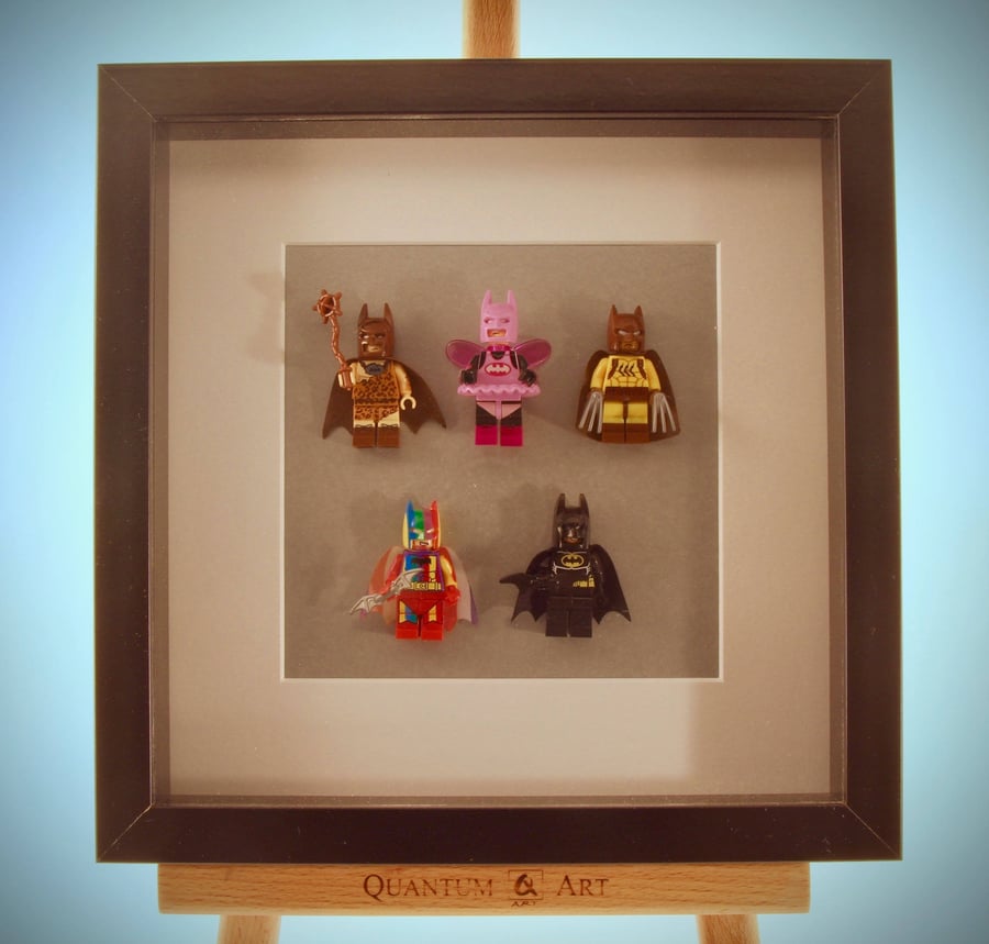 Batman- changing face of Batman  mini figure frame