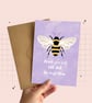 Bumble Bee Mum Birthday Card, Best Mum, Thank You Mum Card, Mother's Day Card. - Image 1