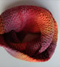 Crochet Infinity Scarf (Orange Sunset) - cosy and stylish! - Image 1