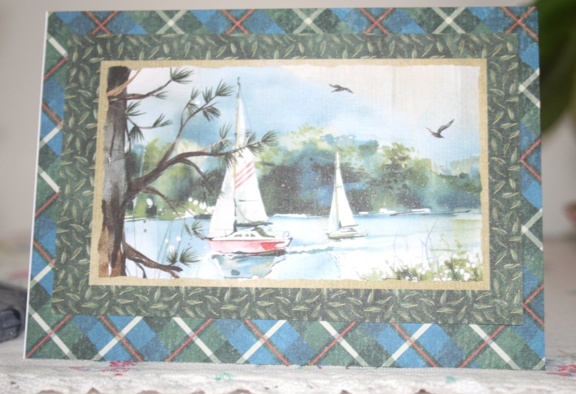 Vintage-style greeting card - Unique Card - Sympathy Card - Get Well Soon Card