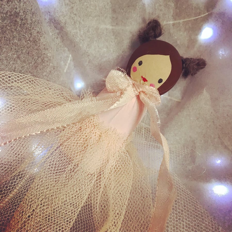 Wooden Winter Princess Decoration