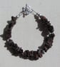 Red Tigers Eye Crystal Gemstone Beaded Chakra Bracelet "Monarch" - Image 3