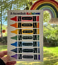 Rainbow Crayons - A5 Print