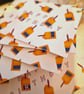 9 Pack 'Retro cake' birthday gift tags - Image 2