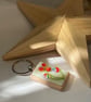 Floral twist glass Keyring  - Image 6