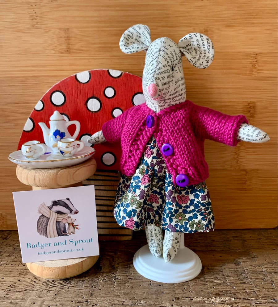 Little Fabric Mouse - Miss Dally Mouse
