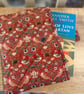 Book Sleeve in William Morris Red Strawberry Thief Fabric  - Image 2