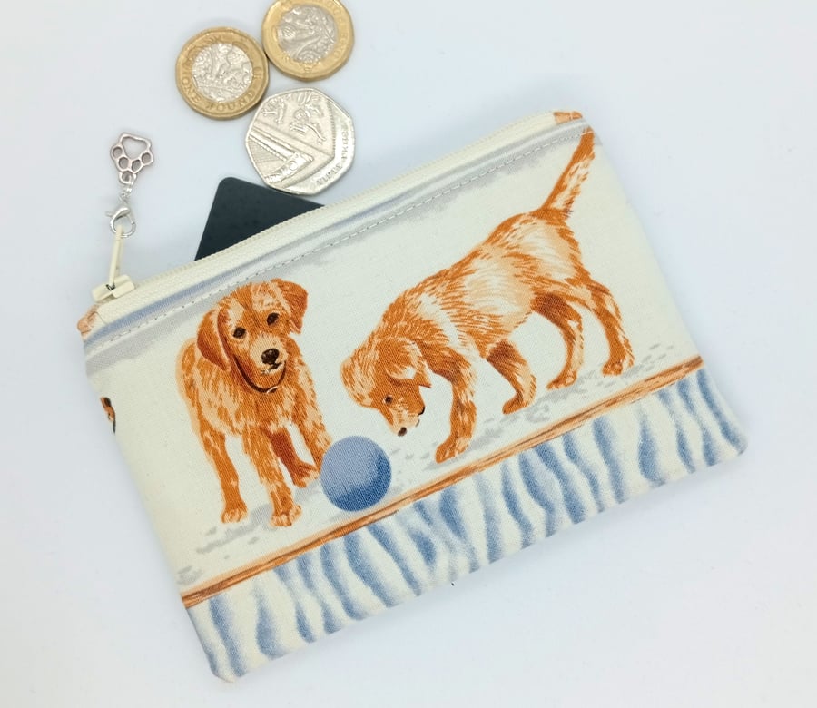 Puppies coin and card purse NO POSTAGE 125KF
