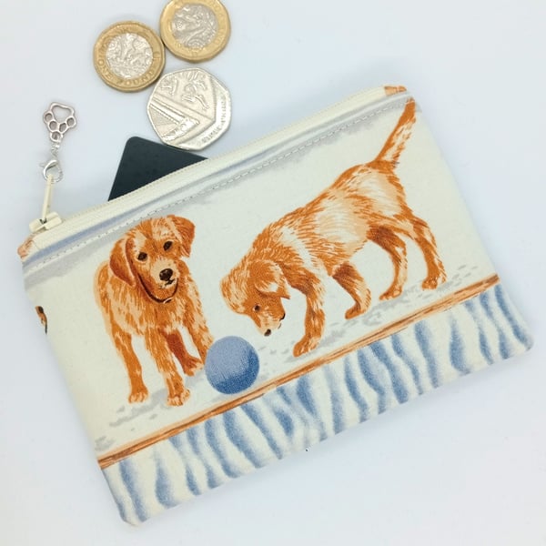 Puppies coin and card purse NO POSTAGE 125KF