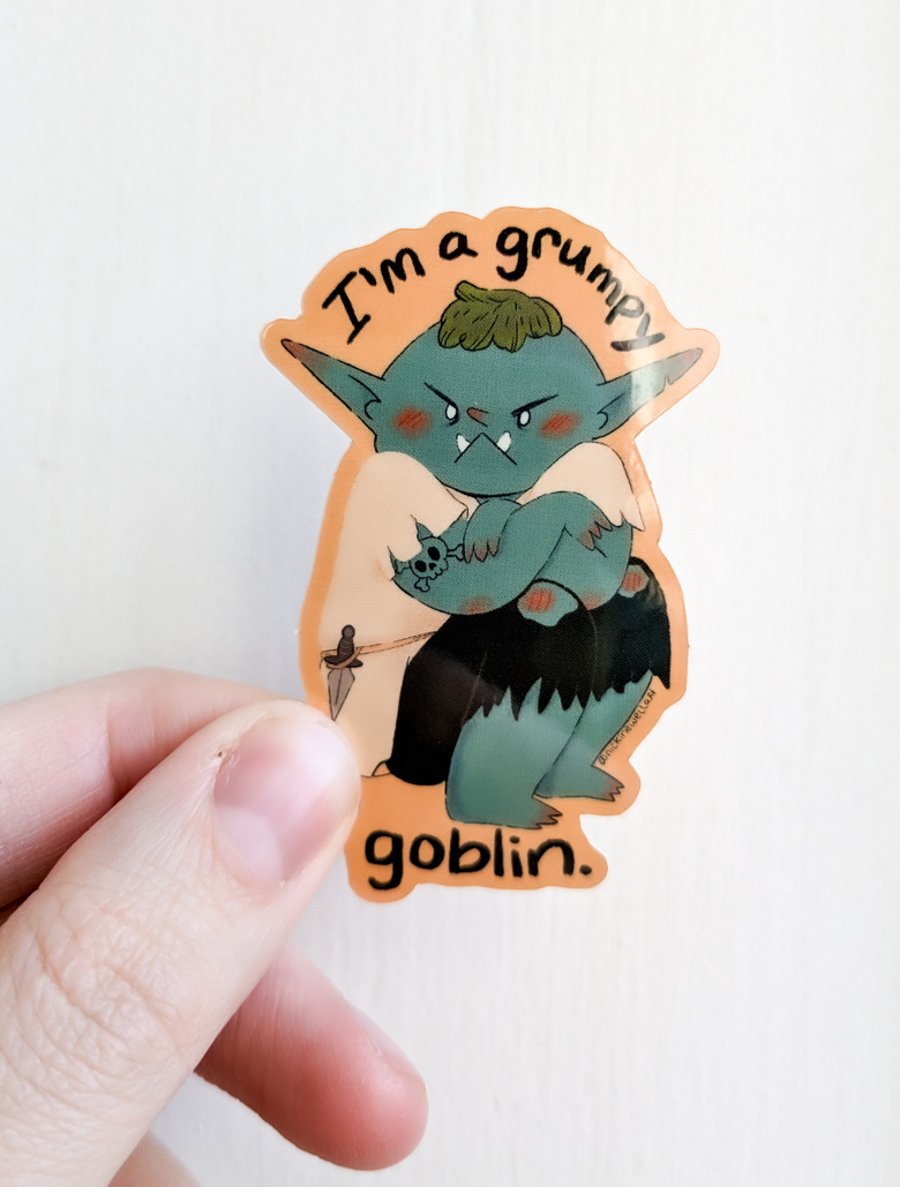 Grumpy Goblin Sticker