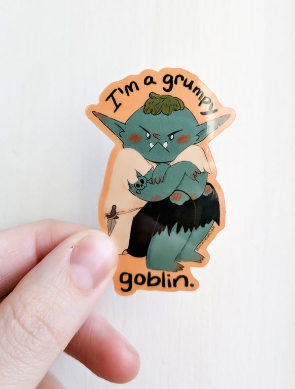 Grumpy Goblin Sticker