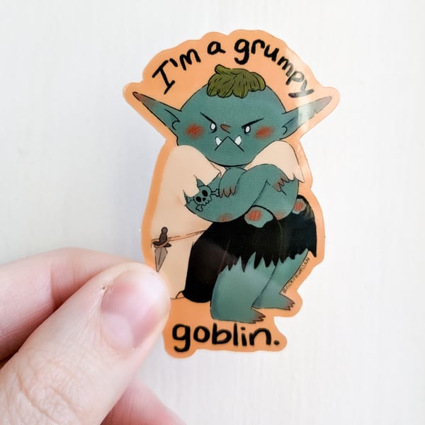 Grumpy Goblin Sticker