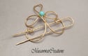 Brass hair slide