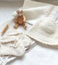 Organic Baby Hat and Booties, certified cotton, 0-5 months - Image 3