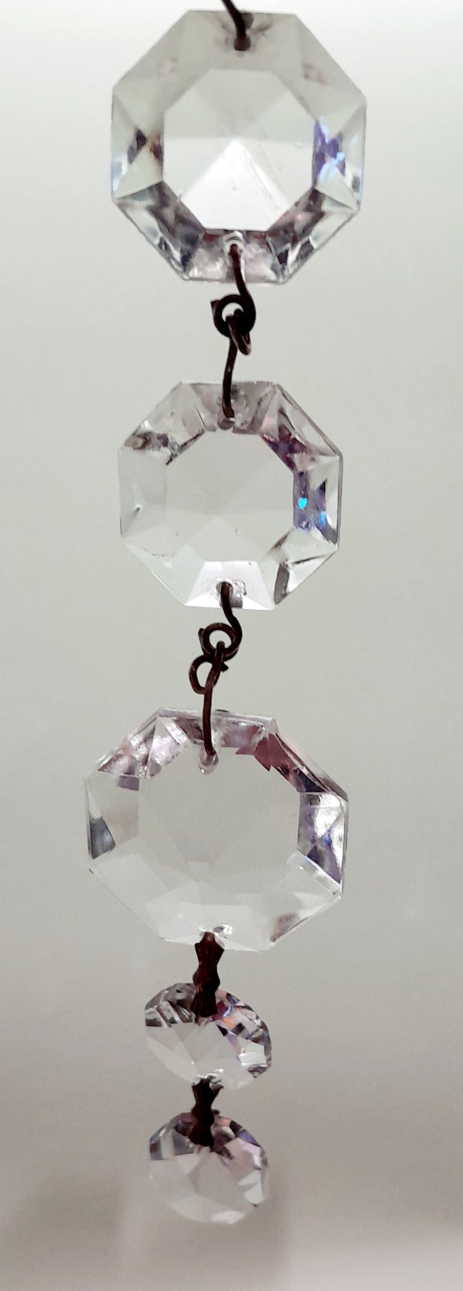 Vintage Chandelier Glass Pendents