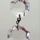 Vintage Chandelier Glass Pendents