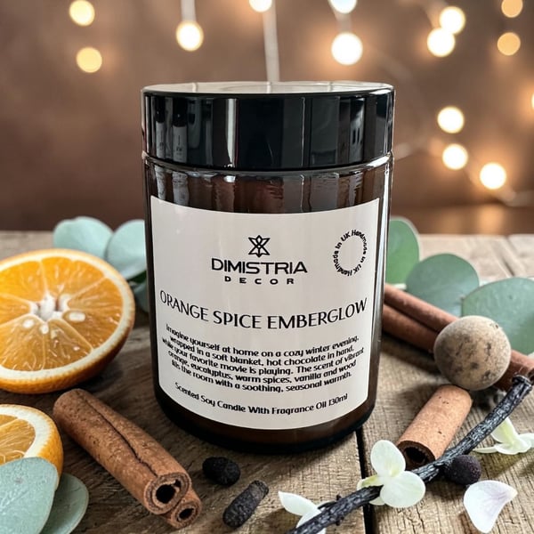 Orange Spice Emberglows Soy Candle