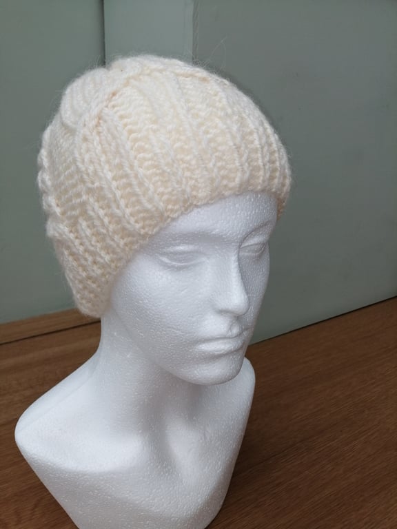 Hand knitted hat