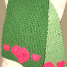 Pretty Crochet Heart Scarf 