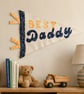 Handmade "Best Dad" Fabric Pennant - Father's Day Keepsake